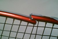 a broken squash racket