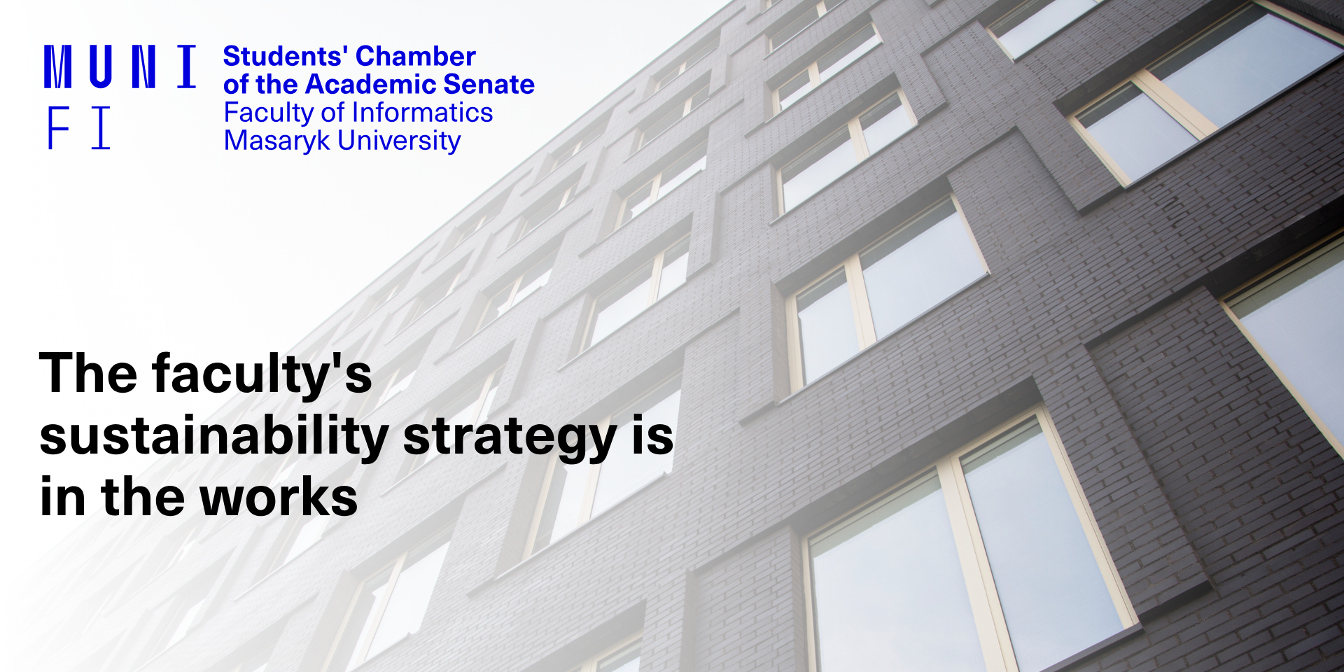 The faculty's sustainability strategy is in the works