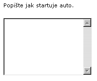Příklad otázky Short Answer