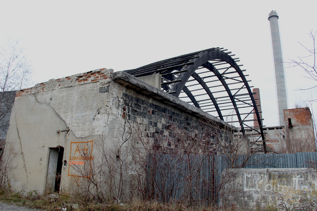 Arching factory roof
